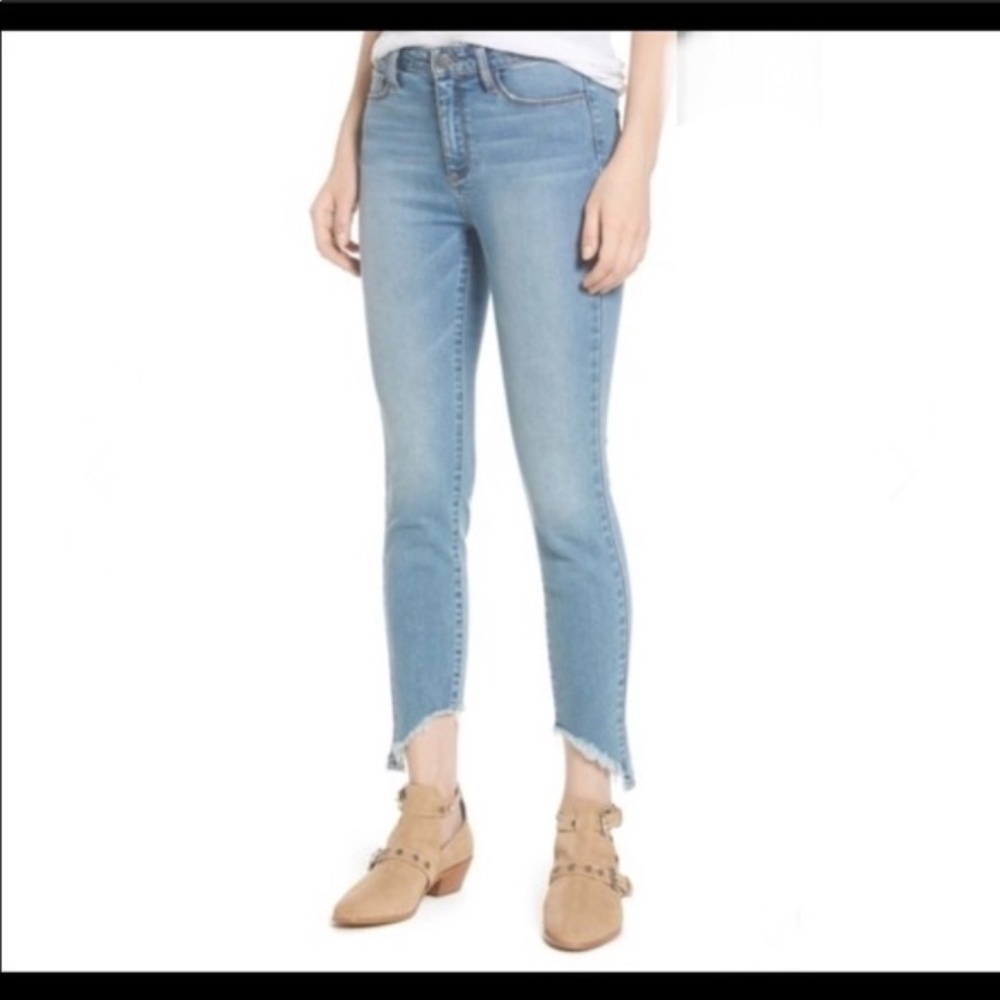 Evidnt Raw Hem Cropped Skinny Jeans